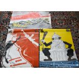 Three Soviet era Russian propaganda posters, dated 1971 each approx 90 x 58 cm