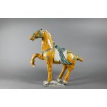 A Chinese Tang style Sancai glazed horse, 20th century, 31 cm high