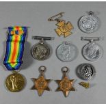 A WWI / WWII group of medals to 202549 Pte. A. G. Green, Hampshire Regt. comprising 1914-18 War