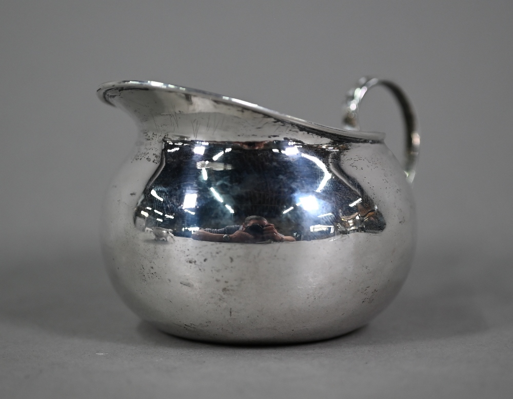 A Regency Irish silver open salt, the egg and dart moulded rim with chased foliate and shell - Image 2 of 6