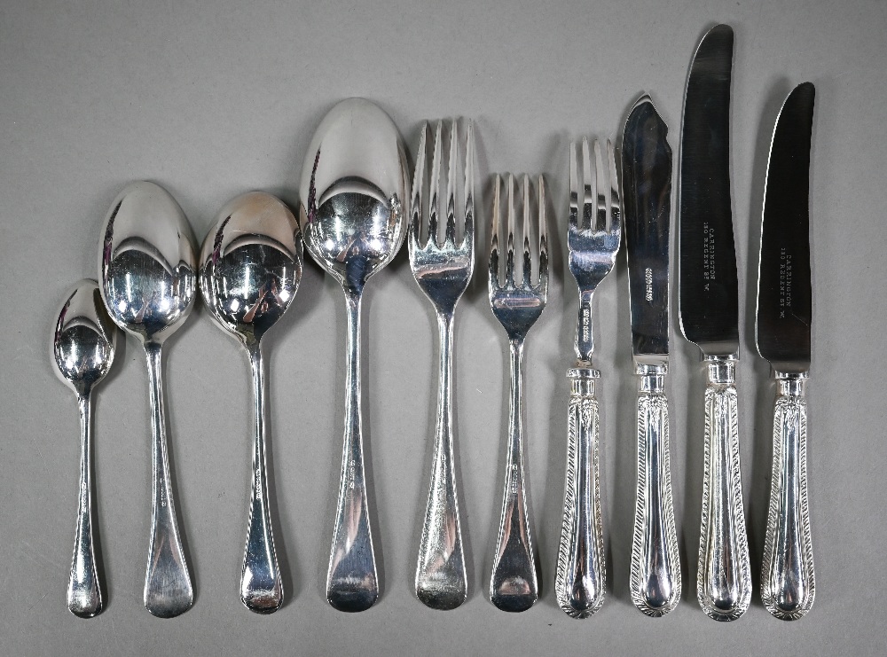 A good set of Dixon's A1 electroplated feather-edge flatware and cutlery for twelve settings, - Image 3 of 5