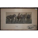 Charles Johnson Payne 'Snaffles' (1884-1967) - 'The Finest View in Europe', lithograph, pencil