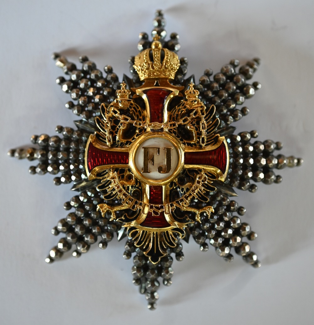 Imperial Austrian Order of Franz Joseph (1849) Grand Cross Set, First Type, pre 1870, by Gebruder - Image 10 of 13