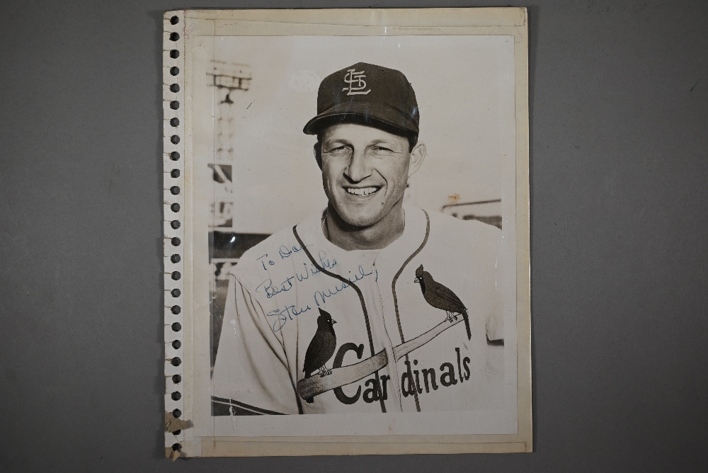 USA baseball: an autographed 10" x 8" photograph of Stan Musial in St Louis Cardinals jersey; - Image 2 of 3