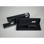 A boxed and cased Montblanc Meisterstuck 149 piston fountain pen, apparently unused, with paperwork