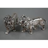 A pair of silver-clad lions, Sheffield 2011, 12 x 19cm