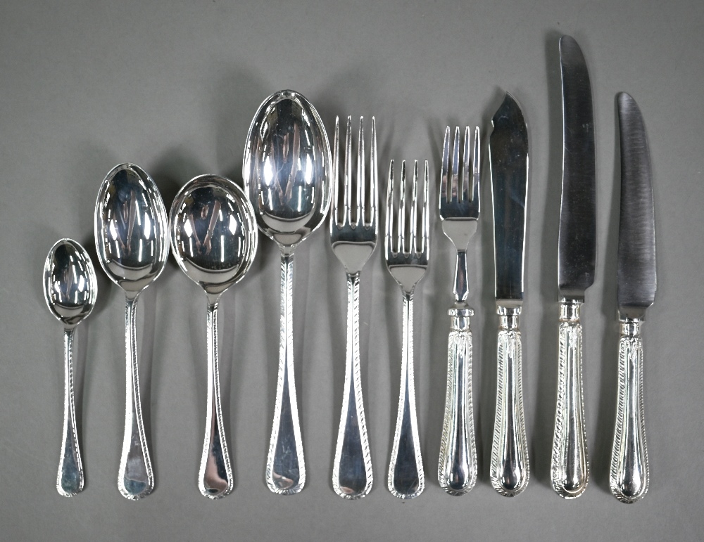 A good set of Dixon's A1 electroplated feather-edge flatware and cutlery for twelve settings, - Image 2 of 5