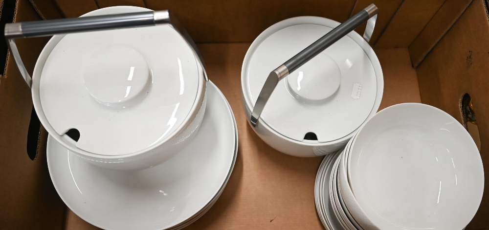 A Rosenthal Studio-Line 100th Anniversary (1980) dinner service with textured diaper design by Tapio - Image 3 of 3