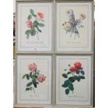 Six botanical flower study prints, 42 x 30 cm (6)