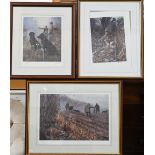 After John Trickett and Mick Causton - Six various pencil signed limited edition shooting prints (6)