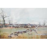 After John King - 'The Cheshire Beagles', ltd ed print, numbered 95/281, pencil signed, 39 x 53 cm