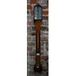 A 19th century mahogany stick barometer - a/f
