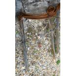 Ten weathered steel curved garden frames, 70 cm x 40 cm (10)