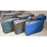 Three vintage 'Eversure' petrol cans (3)