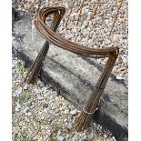 Ten weathered steel curved garden frames, 50 cm h x 40 cm h (10)