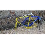 Four bike frames - Specialized Allex; Scott; Ribble; all a/f to/w two wheels (6)