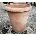 Enzo Zago, a large circular Tuscan terracotta garden planter, 83 cm dia. x 86 cm h