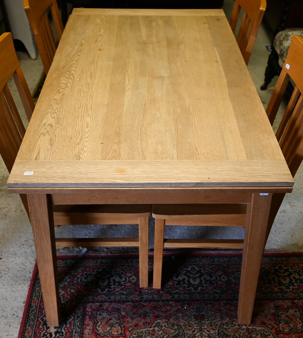 Small extending draw-leaf dining table - Image 4 of 4