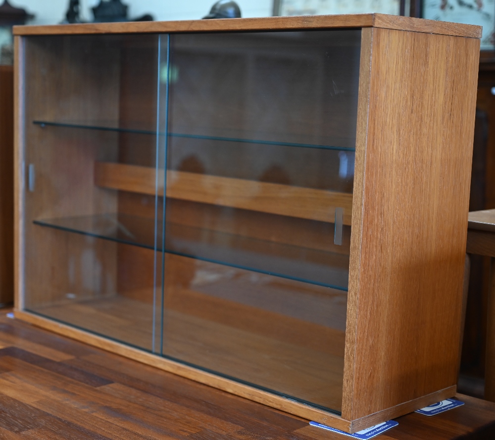 Modular furniture - eight various Danish design mid-century teak cabinets, three with sliding - Image 5 of 8