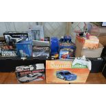 Various boxed and unboxed remote control and other vehicles, etc (2 boxes)