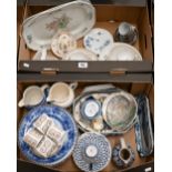 A quantity of Asian and other ceramics (2 boxes)