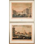 Pair of Venetian canal views by Bowles after Marieschi, pub Robert Wilkinson, London, 30 x 39 cm