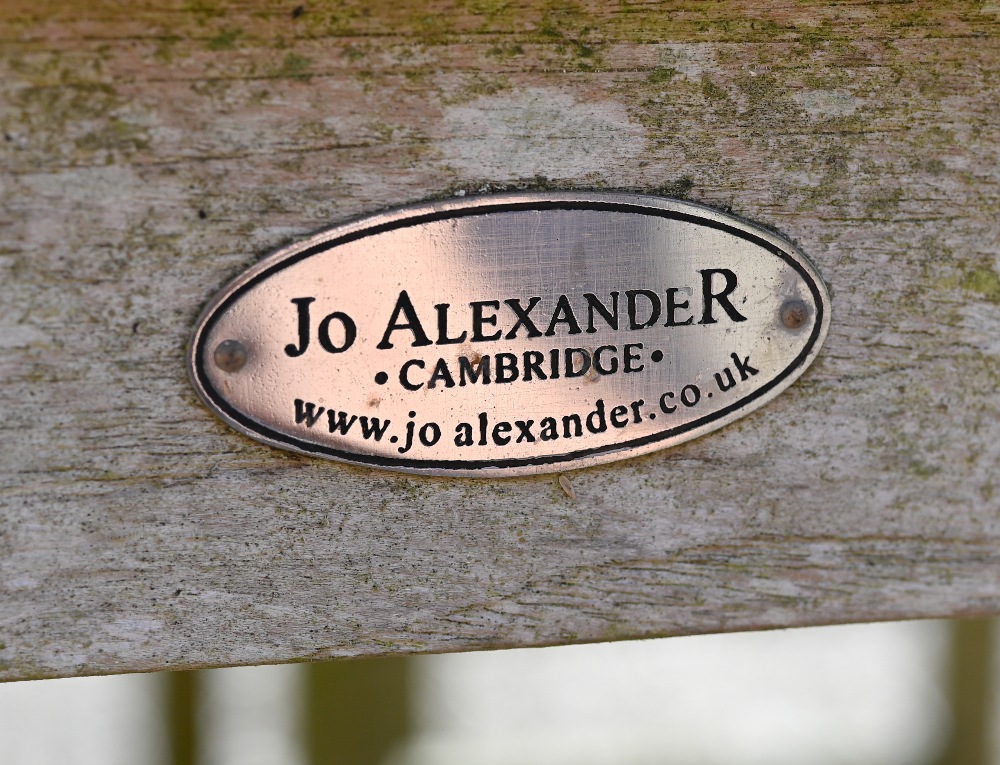 'Jo Alexander Cambridge', a weathered teak patio set comprising dining table (170 cm wide x 86 cm - Image 4 of 4