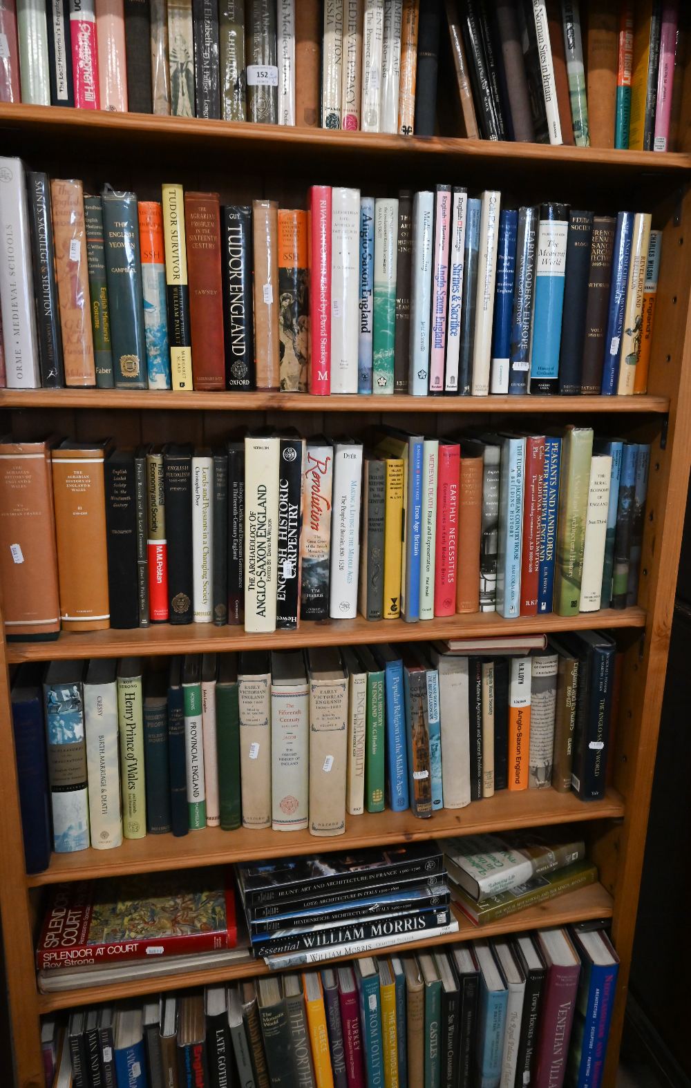 A large quantity of books, mostly social history and art, on six shelves