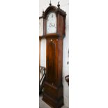 'Robert Flemingham Stradbrook' longcase clock with eight-day movement and painted dial, c/w two