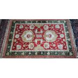 Two Indian Agra rugs