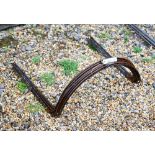 Ten weathered steel curved garden frames, 51 x 55 cm (10)