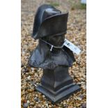 A bronzed cast composite bust of Napoleon, 36 x 22 cm