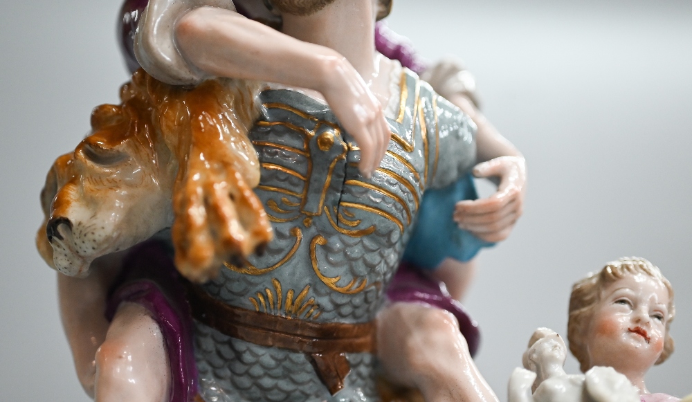 A Meissen group, Aeneas rescuing Anchises and Ascanius, late 19th century after the 18th century - Image 5 of 13