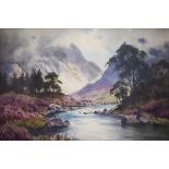 Donald A Paton (1879-1949) - 'After rain - Glen Nevis', watercolour, signed lower right, 29 x 44 cm