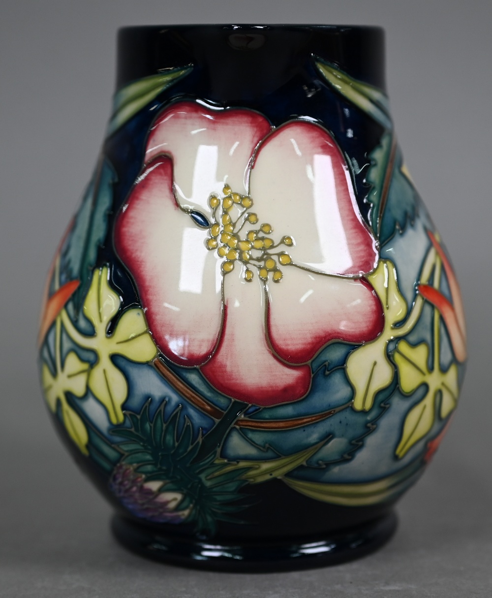 A boxed Moorcroft 2002 Golden Jubilee jug by Emma Bossons, 14 cm - Image 3 of 5