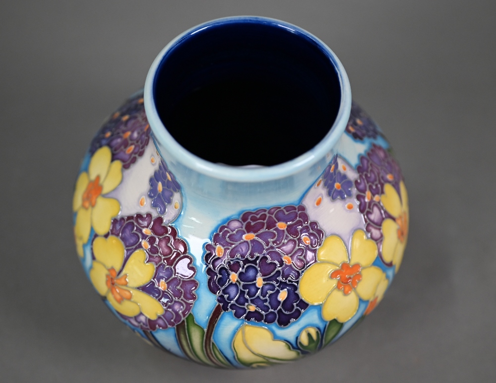 A Moorcroft 'Dusky Princess' vase, designed by Emma Bossons (for Hilliers), 13 cm high - Image 3 of 4