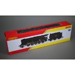 A boxed Hornby R3273 BR (Early) Class 9F Crosti Boiler '92027' locomotive and tender