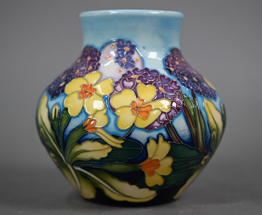 A Moorcroft 'Dusky Princess' vase, designed by Emma Bossons (for Hilliers), 13 cm high - Image 2 of 4