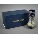 A boxed Moorcroft 'Fit for a Queen' vase, 15.5 cm high
