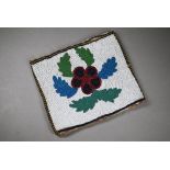 A 19th century Native American beaded purse or pouch, 13 x 16 cm  Prov - From a collection sold at