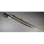 A Victorian Royal Field Artillery officer's sword by Henry Wilkinson, with 84 cm etched blade and