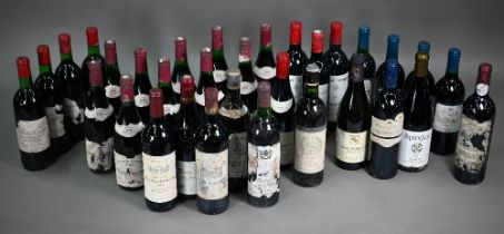 Thirty two bottles of assorted red wines, including - ten bottles Chateauneuf-du-Pape (Grants of