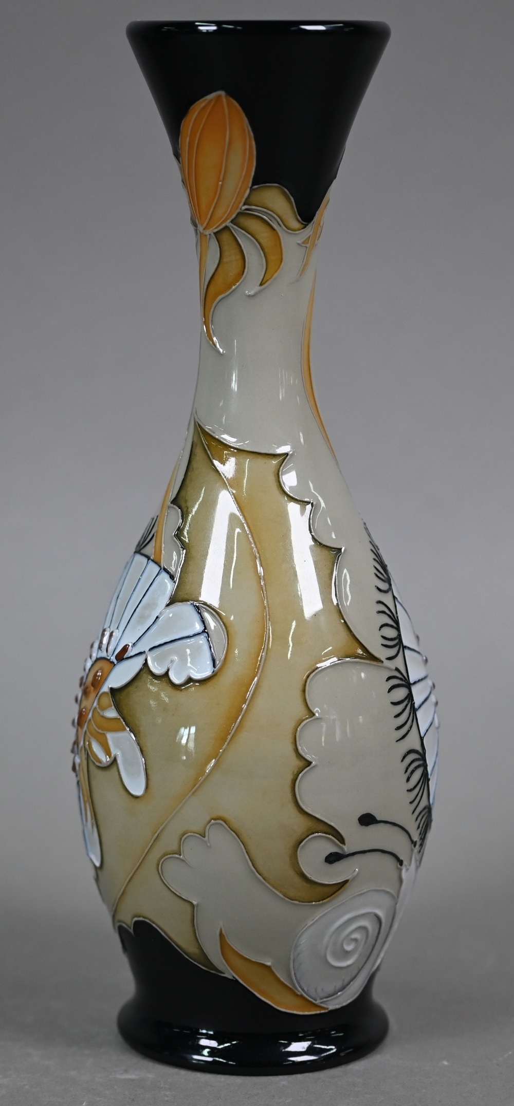 A boxed Moorcroft baluster vase, decorated with a crustacean and a sea snail by Kerry Goodwin - Image 4 of 5