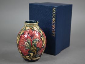 A boxed Moorcroft 'Spanish Pattern' vase 2013, 13.5 cm high