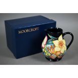 A boxed Moorcroft 2002 Golden Jubilee jug by Emma Bossons, 14 cm