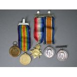 A WWI trio to 17582 Gunner R.E. Maguire, R.F.A. comprising 1914-15 star; 1914-18 war medal;