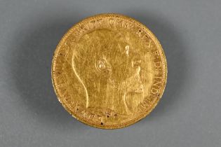 An Edward VII gold half sovereign dated 1902