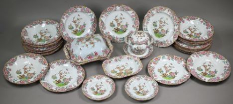 A William IV Copeland & Garrett (late Spode) ironstone part dinner service, printed and painted with