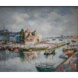 Charles Pollaci (1907-1989) - Honfleur, oil on canvas, signed lower left, 44 x 53 cm