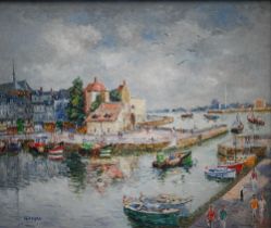 Charles Pollaci (1907-1989) - Honfleur, oil on canvas, signed lower left, 44 x 53 cm